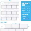Art3d Premium 10-Sheet Peel and Stick Tile Backsplash - 12"x12" for Kitchen , Bright White