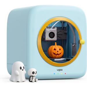 ugee Funbox 3D Printer – Safe Home Air Filter, AI Voice/Photo Modeling, One-Tap App Print, Anti-Scald, Fun Educational Maker for Families