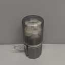 4 in 1 Travel Dispenser Bottle, TSA Approved Refillable Shampoo and Conditioner Bottles Set with Suction Cup for Smooth Walls, Travel Size Toiletries Container for Body Wash/Lotion.(Grey) (Gray)