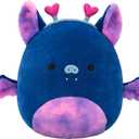 Squishmallows Original 14in Milan The Navy Blue Fruit Bat with Heart Headband  Official Jazwares Plush (Large)