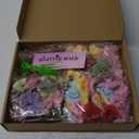 Martine Mall 210 Pcs Mini Silk Flower Heads Small Fake Rose Daisy Faux Flowers Bulk for Crafts Artificial 3D Loose Fabric Flowers Heads Sunflower Bulk for Wedding Hair Cap Dresses Decorations (Bright Colors Mixed)