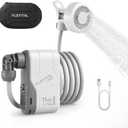 FLEXTAILGEAR MAX Shower Portable Shower for Camping, Rechargeable Outdoor Camping Shower, Portable Shower Pump with USB-C,Shower Pump for Hiking, Car wash, Pet Cleaning, Beach Vacations (Pearl White)