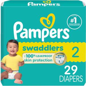 Pampers Baby Diapers - Swaddlers - Size 2, 29 Count, Ultra Absorbent Disposable Infant Diaper