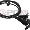 TQPONLY 912-201 Hood Release Cable & Pull Handle Compatible with 2006-2010 Dodge Ram 1500 2500 3500 4500 5500 Pickup Truck Replaces 55364471AA