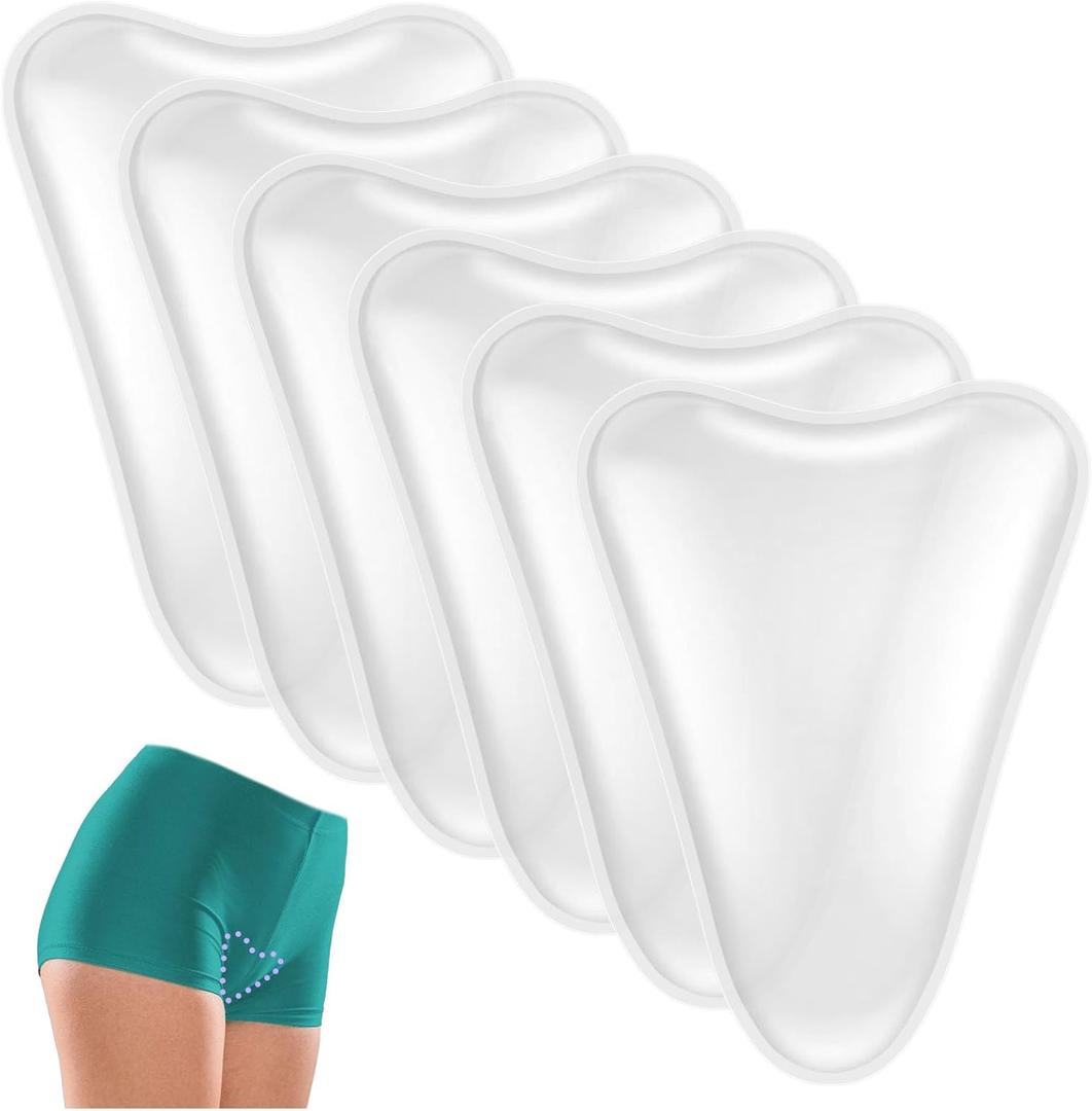 6-Pack Camel Concealer Toe Cover, Reusable Smoothing pad for Women, Seamless Pad & Underwear Guard for Leggings, Swimsuit & Yoga Pants