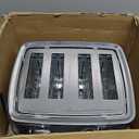 GE Stainless Steel 4 Slice Toaster | Extra Wide Slots for Bagels, Breads, Waffles & More | 7 Shade Options | Countertop Kitchen Essentials | 1500 watt