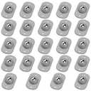 TRVL FIELDER Self Adhesive Caster Wheels, Rollers for Kitchen Appliances, 360° Swivel Mini Universal Wheel Roller Casters, Sticky Pulley for Trash Can, Storage Box, Small Furniture (Gray - 20 Pcs)