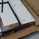 Panana 3 Piece Dining Table Set Kitchen Bar Table with Two Stool Storage Shelves Wood Counter Height Table Top with Sew Kerf Finish Dining Room Home