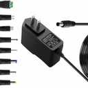 9V 1A AC Adapter with 8 Tips 9 Volt 1Amp 9W Power Adapter AC 100V-240V to DC 1000mA 800mA 500mA 0.8A 0.5A Power Adapter Transformer DC 9V Power Cord Wall Charger