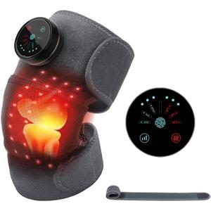 Knee Massager,Gifts for Women Men Mom Dad - Knee Shoulder Massager with Heating for Pain Relief,Birthday Gifts for Women Men(Black)