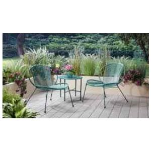 Manon 3PC Set Green Yard Chair And Table Set