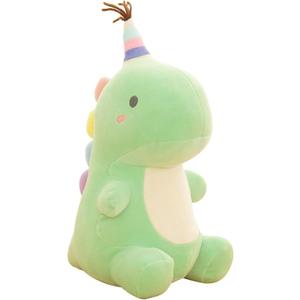 Stuffed Animal Plush Toys, Cute Dinosaur Toy, Soft Dino Plushies for Kids Plush Doll Gifts for Boys Girls (Green, 9 Inch) (Small)