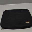 NISHEL Travel Toiletry Bag for women, Portable Hanging Organizer for Full-Sized Shampoo, Conditioner, Brushes Set, Makeup Accessories, Large Size, Black