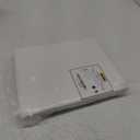 Barossa Design Waffle Weave White Shower Curtain Hotel Luxury Quality, Fabric Shower Curtains for Bathroom, Pique Pattern Cloth, Water Repellent and Machine Washable, Standard Size 71" x 72"