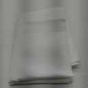 N&Y HOME RV Shower Curtain Liner Fabric 47 x 64 inches, Hotel Quality, Washable, Water Repellent, White Bathroom Curtains with Grommets, 47x64