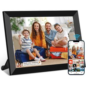 32GB FRAMEO 10.1 Inch Smart WiFi Digital Photo Frame 1280x800 IPS LCD Touch Screen, Auto-Rotate Portrait and Landscape, Built in 32GB Memory, Share Moments Instantly via Frameo App from Anywhere