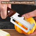 2PCS Premium Vegetable Peeler with Wooden Handle and Bottle Opener - Multifunctional Vegetable Peeler for Kitchen, Kitchen Gadgets Tool for Fruit Pumpkin Peeling Potato Carrot Veggie Peeler