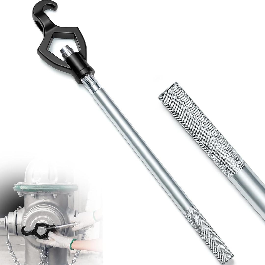 Tandefio 1 Pcs Fire Hydrant Wrench, 1-1/2" to 3", Black