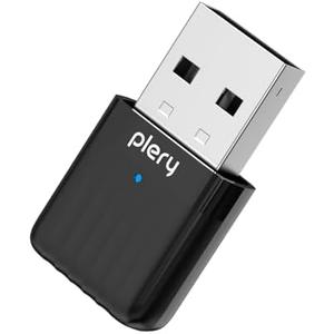 PLERY AC650 Mbps USB WiFi Adapter, Wireless Network Dongle for PC Desktop, Nano Size, Plug & Play Driver-Free WiFi Adapter for Gaming/Streaming/Office, Supports Windows 11/10/8.1/8/7/XP