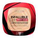 L'Oreal Paris Makeup Infallible Fresh Wear Foundation in a Powder, Up to 24H Wear, Waterproof, Linen, 0.31 oz.