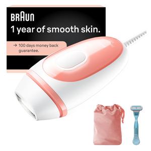 Braun IPL at Home Laser Hair Removal for Women and Men, Silk Expert Mini PL1014 with Venus Razor, Permanent Visible Hair Reduction in Hair Regrowth for Body & Face, Corded