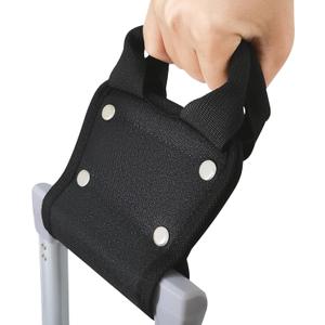 Plus Tard Handle Extension for Luggage, 6 Inch Suitcase Handle Extender, Black, PVC, Universal Fit, Compatible with Carry-on & Rolling Luggage