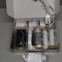 6 in ONE Blow Dryer Brush, Curling Wand Hair Styling Tools Set, Ionic Hot Air Hair Dryer, Massage Oval Hair Dryer, Left&Right Hair Curlers 100-120V (White)