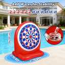 Inflatable Soccer Dart Board Toss Pool Floats - Fun Water Games Set, Swimming Pool Toys, Beach Yard Outdoor Ball Play, Summer Party for Kids Ages 812, Teens & Adults, Indoor/Outdoor Play