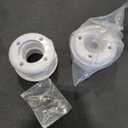 2 x Super-PRO 25522-000-000 1.5 in. Vinyl Fiberglass FIP Inlet and LOCKNUT Fitting