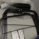 190L (50 Gal) Large Fashion Laundry Basket with Wheels, Leather Patchwork Rolling Hamper Carts, Sturdy Metal Frame, Removable Washable Bag, Tall Clothes Sorter for Bedroom, Laundry Room - Navy Blue