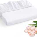 Horbaunal Extra Deep Pocket Queen Fitted Sheet Only - Fits Up to 24 Inch Mattress - Luxury 1800 Thread Count - Microfiber White Fitted Bed Sheet Queen Size