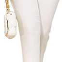 Kubsid Womens Straight Leg Pants 2026 High Waisted Stretchy Business Casual Work Pants Dress Office Trousers with Pockets (White, M)