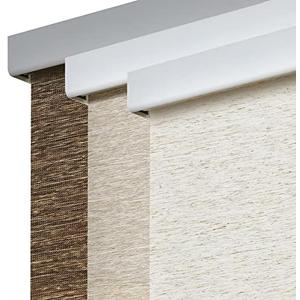 Persilux Free-Stop Cordless Light Filtering Roller Shades for Windows (Khaki 25" x 72") Natural Woven Fabric UV Protection Privacy Roller Blinds for Windows Blinds for Doors, Home, Office, Kitchen, Pack of 1