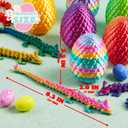 JOYIN 8Pcs 3D Printed Dragon Eggs with Laster Color Dragon, Articulated Magic Toys, Easter Basket Stuffers for Kids Party Favors, Easter Egg Hunt, Classroom Prize Supplies