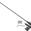 Scosche RMFB17-WP1 17" Universal Car Radio Spiral Antenna Mast - Top Mount Replacement Mast with Threaded Adapters and Spacers - Domestic and Import Vehicles - AM/FM Auto Antenna - Car Truck and SUV