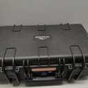 Monoprice Weatherproof Hard Case - 22 x 14 x 8 Inches, With Customizable Foam, Shockproof, IP67, Ultraviolet And Impact Resistant Material, Black - Pure Outdoor Collection (20.3 Liter)