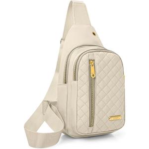 Small Sling Bag For Women Men Casual Crossbody Sling Backpack (801-beige)
