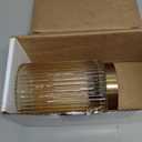 Battery Operated Lamp, Cordless Table Lamp with Timer, Desk Bedside Lamps with LED Warm Light, Glass Small Table Lamp for Bedroom, Bathroom, Living Room, Home Decor - Amber