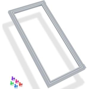 Upgraded ADX73350633 Refrigerator Door Gasket Compatible with LG Refrigerator Door Seal ADX72930408 ADX73350609 AP6800571 PS12588648 Kenmore Refrigerator Door Gasket Seal Gray Fridge Door Seal(Right)