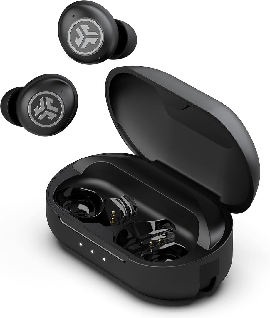 JLab JBuds Air Pro True Wireless Earbuds, Black, Bluetooth Multipoint, Auto Play & Pause, Dual Connect, IP55 Sweat & Dust Resistance, Be Aware Audio for Safety, Custom 3 EQ Sound Settings