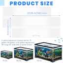 Sieral Aquarium Lids Canopy with LED Light, 5 Pcs, Clear, 48 x 13 Inch