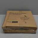 Webuys Heated Bird Baths for Outdoors, 100W Heated Bird Bath for Deck Railing, Heated Birdbath with Thermostat Control, Heated Bird Bath for Outside Winter Garden Patio Yard (Gray)