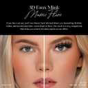 Lilly Lashes 3D Miami Flare Faux Mink Strip Eyelashes, False Eyelashes Dramatic Look, Reusable False Lashes, Fake Lashes Pack, Lash Strips with Luxury Silk Like Fibers, No Lash Glue Included