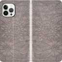 Compatible with iPhone 13 Pro 6.1 inch Wallet Case and Tempered Glass Screen Protector Card Holder Stand Magnetic Leather Phone Cover for iPhone13Pro 5G i i-Phone i13 iPhone13 13Pro Women Men Grey