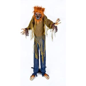 National Tree Company Pre Lit Animated Werewolf, Brown, Sound Activated, LED Lights, Halloween Collection, 63 Inches