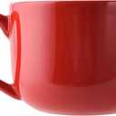 50oz large Ceramic Soup Mug with Handles for Coffee, Tea, Ice Cream, Cereal (Red)