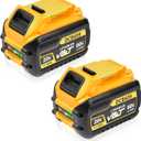 2 Pack 12.0Ah Replacement for DeWalt FlexVolt 20V/60V Max Battery  Compatible with DCB606, DCB609, DCB612, DCB200, DCB205, DCB206 Cordless Power Tools