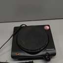 Elite Gourmet Countertop Electric Burner, 1000W Cast Iron Hot Plate, 7 Heat Settings, Portable Cooktop for RV, Dorm, Office & Small Kitchens, Road-Ready & Compact (Single)