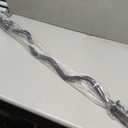 Olympic Barbell Bar 48", 2-Inch Curl Bar for Weight Lifting, Hip Thrusts, Squat, Biceps-Home Gym Weight Bar, Chrome Curling Bar for 2 Inch Weight Plates (Black)