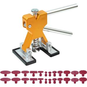 Paintless Dent Repair Kit, Dent Puller Tool with 24 Glue Tabs, Car Dent Removal Kit for Auto Body and Metal Surfaces (EXP 07/16/26)